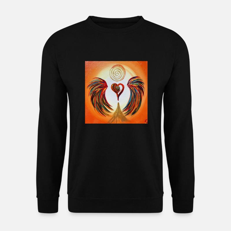 Herzengel der Freude - Unisex Pullover - Schwarz