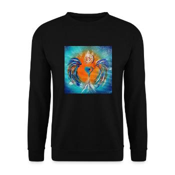 Tiges de coeur - Sweat-shirt Unisexe - noir - Devant - Alina (178cm) & Michal (187cm)