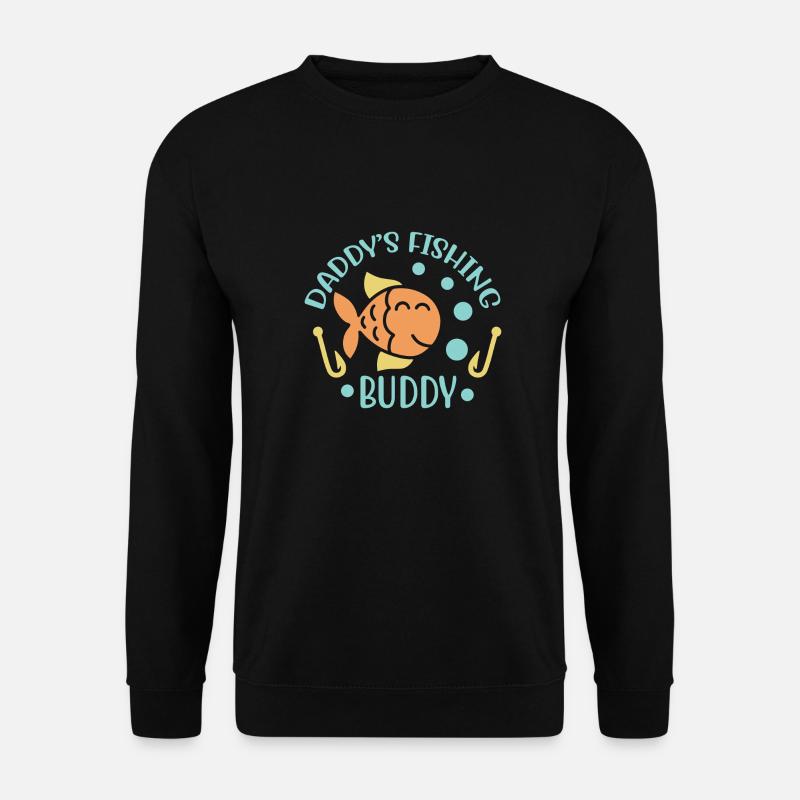 Daddys Fishing Buddy - Unisex Pullover - Schwarz