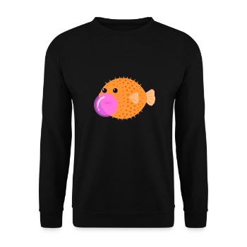Chewing-gum enfants drôle idée de cadeau - Sweat-shirt Unisexe - noir - Devant - Alina (178cm) & Michal (187cm)