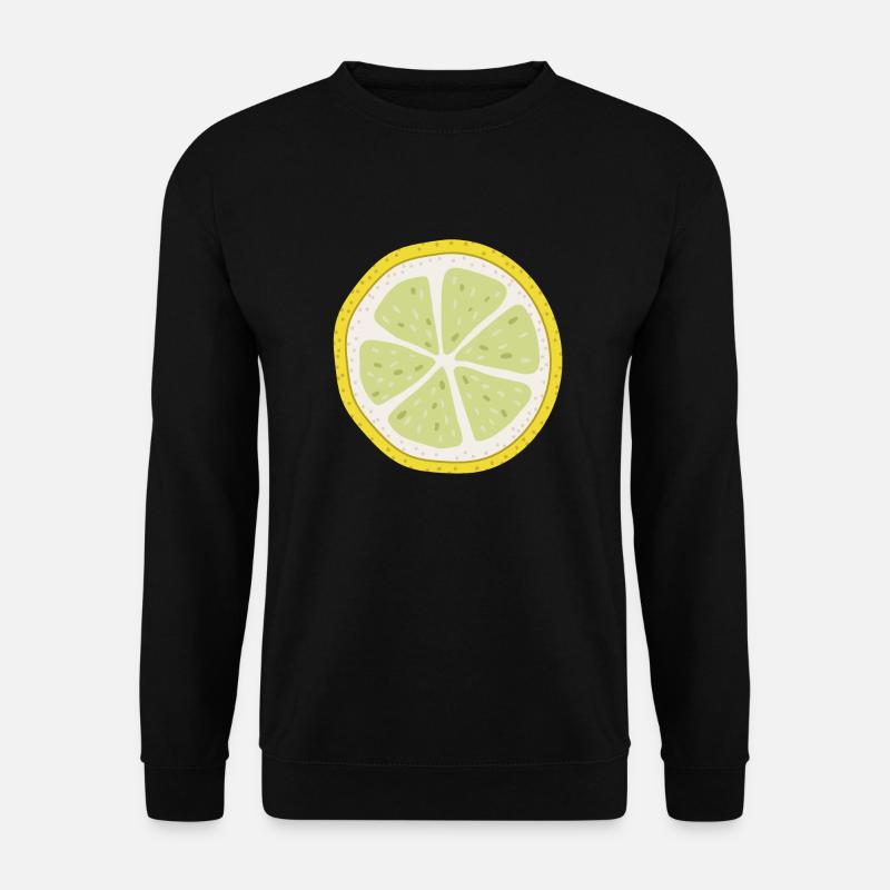 Zitrone - Unisex Pullover - Schwarz