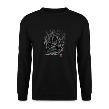 the fight - Sweat-shirt Unisexe - noir - Devant - Alina (178cm) & Michal (187cm)