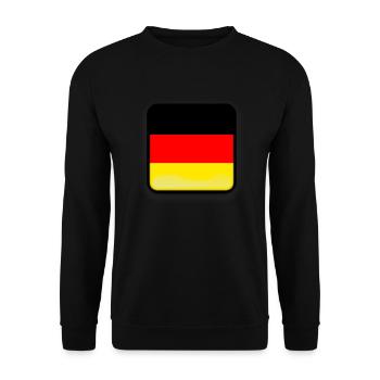 Germany flag - Unisex Sweatshirt - black - Front - Alina (178cm) & Michal (187cm)