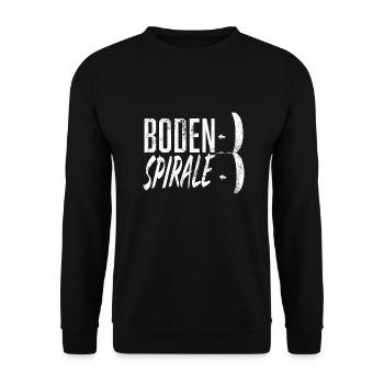 Gleitschirm Bodenspirale über Wasser - Unisex Pullover - Schwarz - Vorne - Alina (178cm) & Michal (187cm)