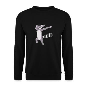 Dabbing Lemur Dab Dancer Lemur Lover Idée cadeau - Sweat-shirt Unisexe - noir - Devant - Alina (178cm) & Michal (187cm)
