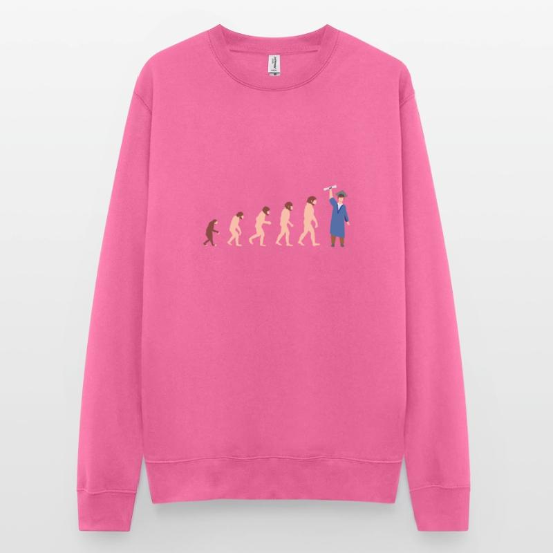 Evolution Abschluss Absolventen Bachelor Geschenk Unisex Pullover