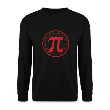 pi symbole - Sweat-shirt Unisexe - noir - Devant - Alina (178cm) & Michal (187cm)