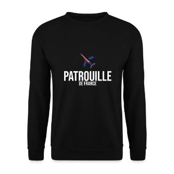 Patrouille de France meeting aérien armée de l'air - Sweat-shirt Unisexe - noir - Devant - Alina (178cm) & Michal (187cm)