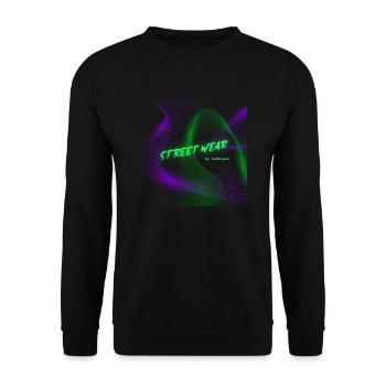 Cool street wear graphic design - Unisex Sweatshirt - black - Front - Alina (178cm) & Michal (187cm)