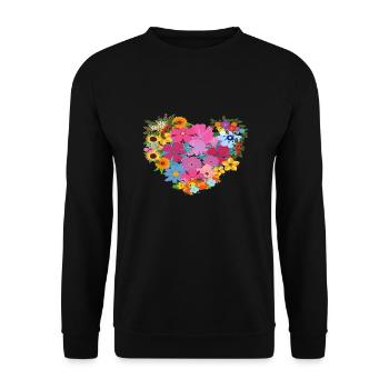 life is beautiful - Unisex Sweatshirt - black - Front - Alina (178cm) & Michal (187cm)