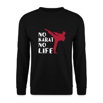 Karaté - Sweat-shirt Unisexe - noir - Devant - Alina (178cm) & Michal (187cm)