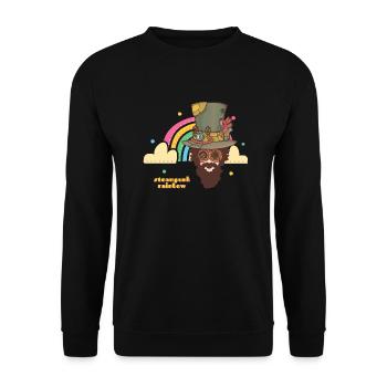 Steampunk Rainbow - Unisex Sweatshirt - black - Front - Alina (178cm) & Michal (187cm)