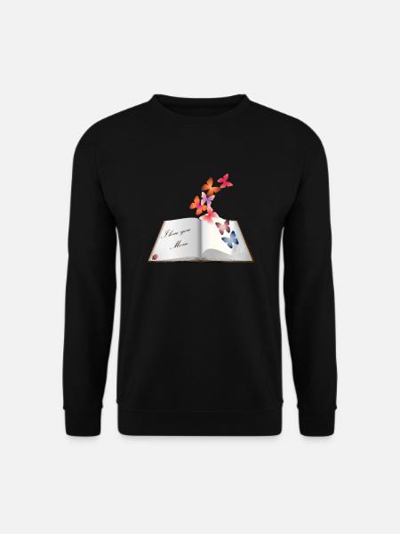 I love you mom - Unisex Sweatshirt - black
