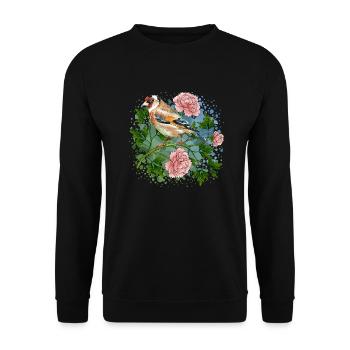Bunte Vogel - Unisex Pullover - Schwarz - Vorne - Alina (178cm) & Michal (187cm)