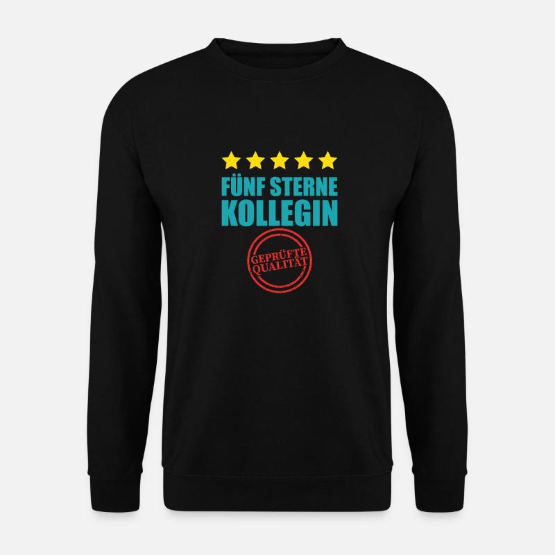 Fünf sterne kollegin Abschied Arbeit Geschenk - Unisex Pullover - Schwarz