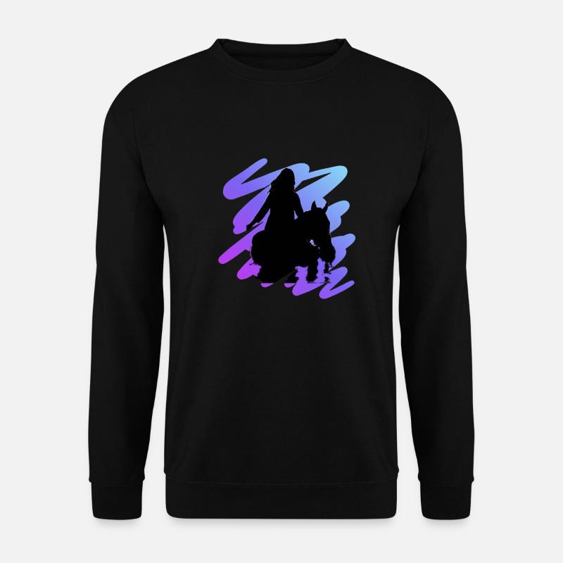 Pferd - Unisex Pullover - Schwarz