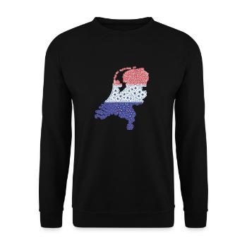 Pays-Bas, pavillon néerlandais - Sweat-shirt Unisexe - noir - Devant - Alina (178cm) & Michal (187cm)