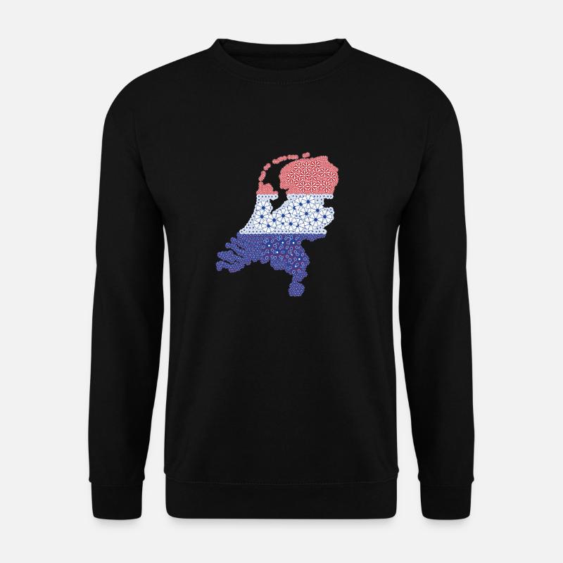 Netherlands flag, Dutch flag - Unisex Sweatshirt - black