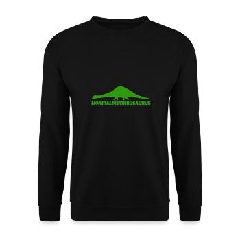 Math Symbol Normaldistribusaurus Dinosaurus Gift - Unisex Pullover - Schwarz - Vorne - Alina (178cm) & Michal (187cm)