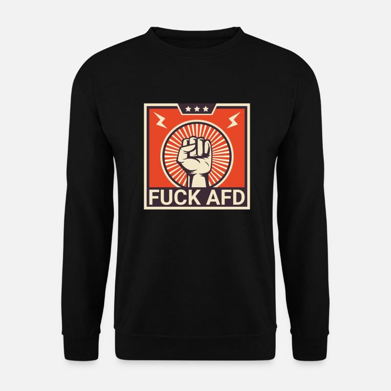 FUCK AFD - Unisex Pullover - Schwarz