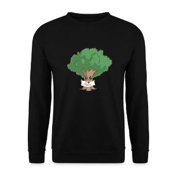 Love Trees - Unisex Sweatshirt - black - Front - Alina (178cm) & Michal (187cm)