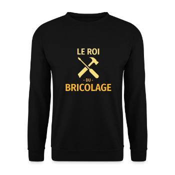 Le roi du bricolage - Sweat-shirt Unisexe - noir - Devant - Alina (178cm) & Michal (187cm)