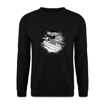 Voiture - Sweat-shirt Unisexe - noir - Devant - Alina (178cm) & Michal (187cm)