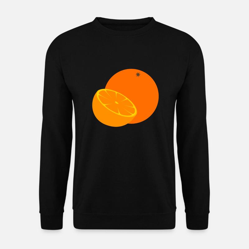 orange - Unisex Pullover - Schwarz