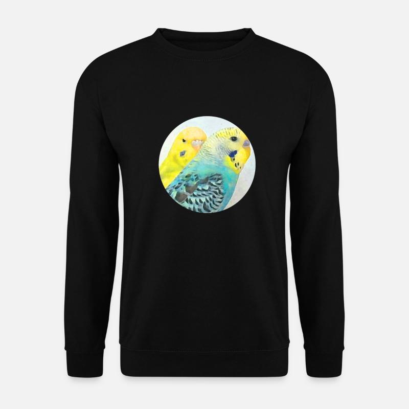 Wellensittiche - Unisex Pullover - Schwarz