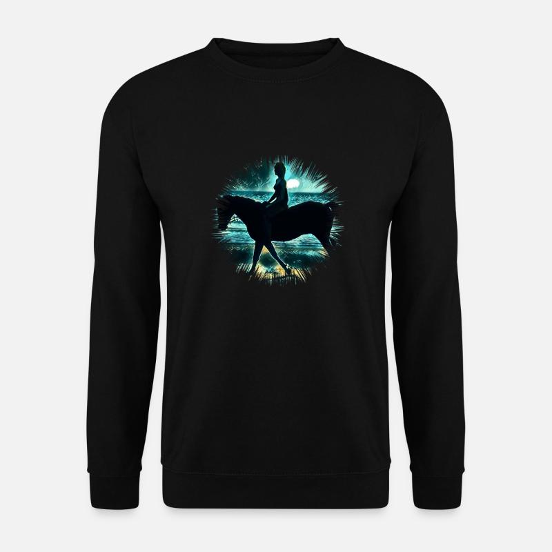 Reiten - Unisex Pullover - Schwarz