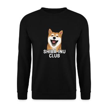 Shiba Inu Club - Sweat-shirt Unisexe - noir - Devant - Alina (178cm) & Michal (187cm)
