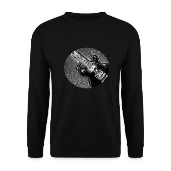 guitar - Unisex Sweatshirt - black - Front - Alina (178cm) & Michal (187cm)