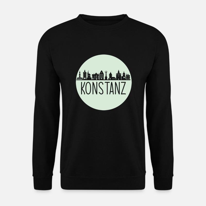 Constance, cercle,skyline,vert mint, logo - Sweat-shirt Unisexe - noir