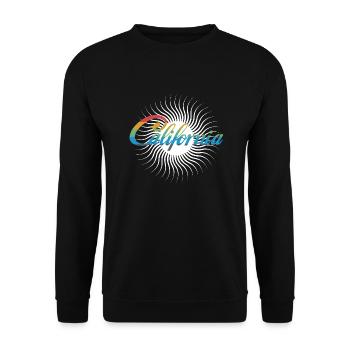 Sonne Kaliforniens | Sun of California - Unisex Pullover - Schwarz - Vorne - Alina (178cm) & Michal (187cm)