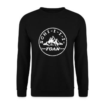 Schifoan - Ski Schi Berge - édition blanche - Sweat-shirt Unisexe - noir - Devant - Alina (178cm) & Michal (187cm)