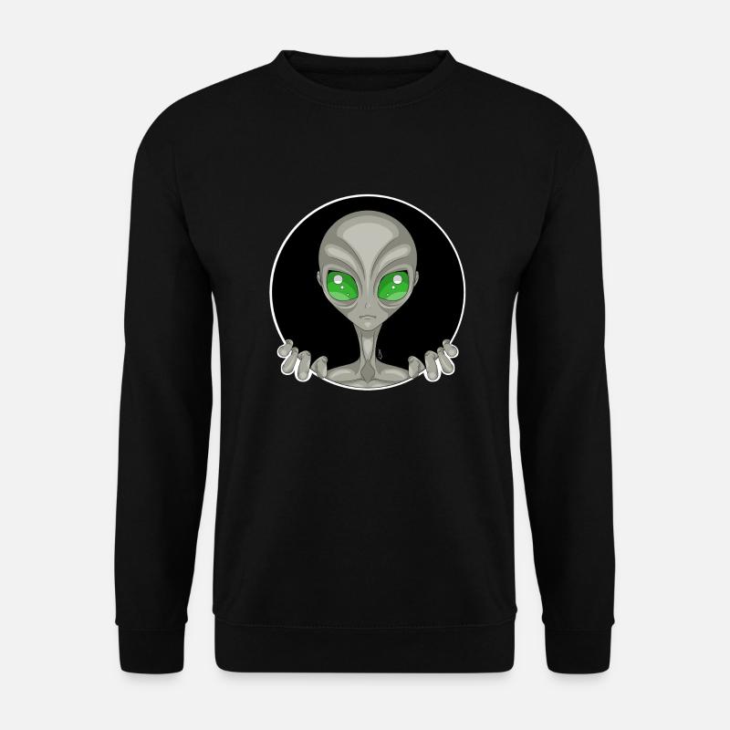 Grey Alien - Unisex Pullover - Schwarz