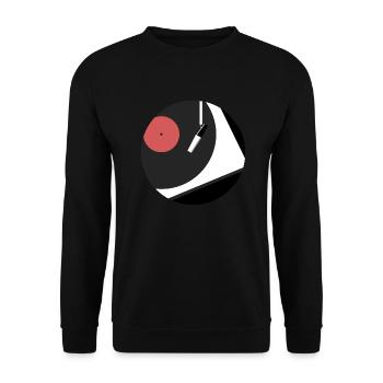 Tourne-disque - Sweat-shirt Unisexe - noir - Devant - Alina (178cm) & Michal (187cm)