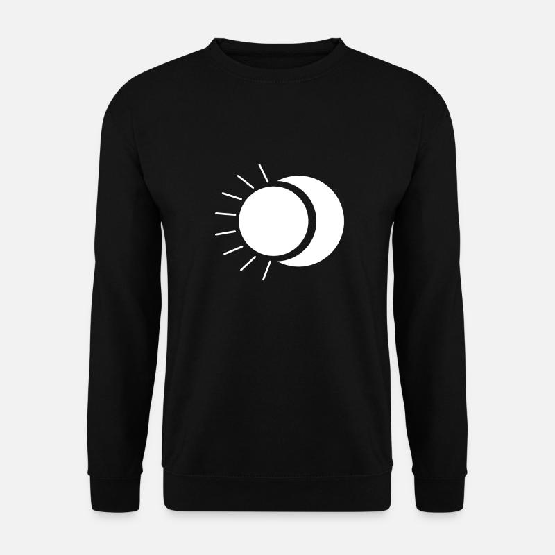 Sonne und Mond - Unisex Pullover - Schwarz