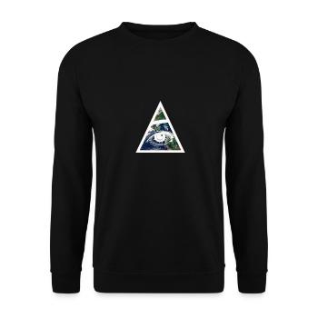 Auge der Vorsehung - Unisex Pullover - Schwarz - Vorne - Alina (178cm) & Michal (187cm)