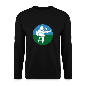 musician - Unisex Sweatshirt - black - Front - Alina (178cm) & Michal (187cm)