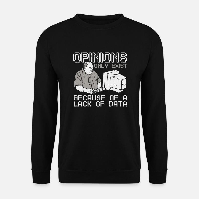 Lustiges Data-Science-Zitat für Daten - Unisex Pullover - Schwarz