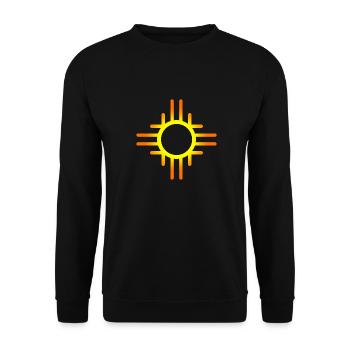 Southwestern Sun - Unisex Sweatshirt - black - Front - Alina (178cm) & Michal (187cm)
