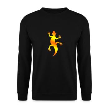 Southwestern Lizard - Unisex Pullover - Schwarz - Vorne - Alina (178cm) & Michal (187cm)