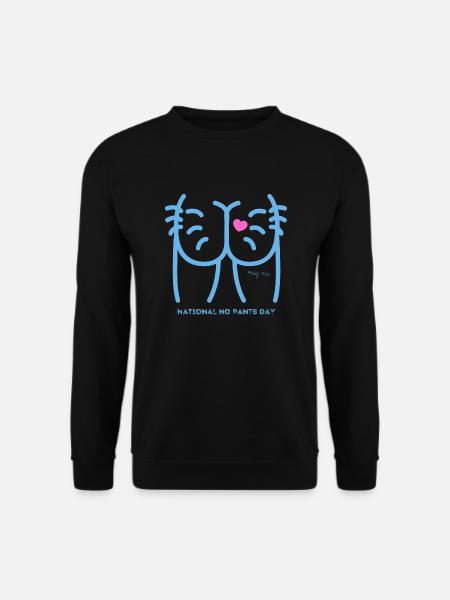 Journée nationale sans pantalon Joues de fesses - Sweat-shirt Unisexe - noir