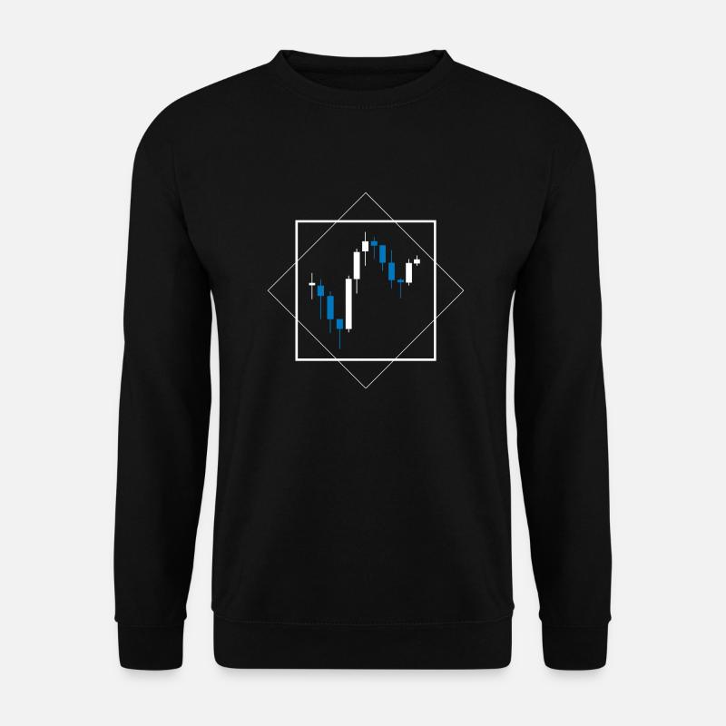 Trading Chart - Unisex Pullover - Schwarz