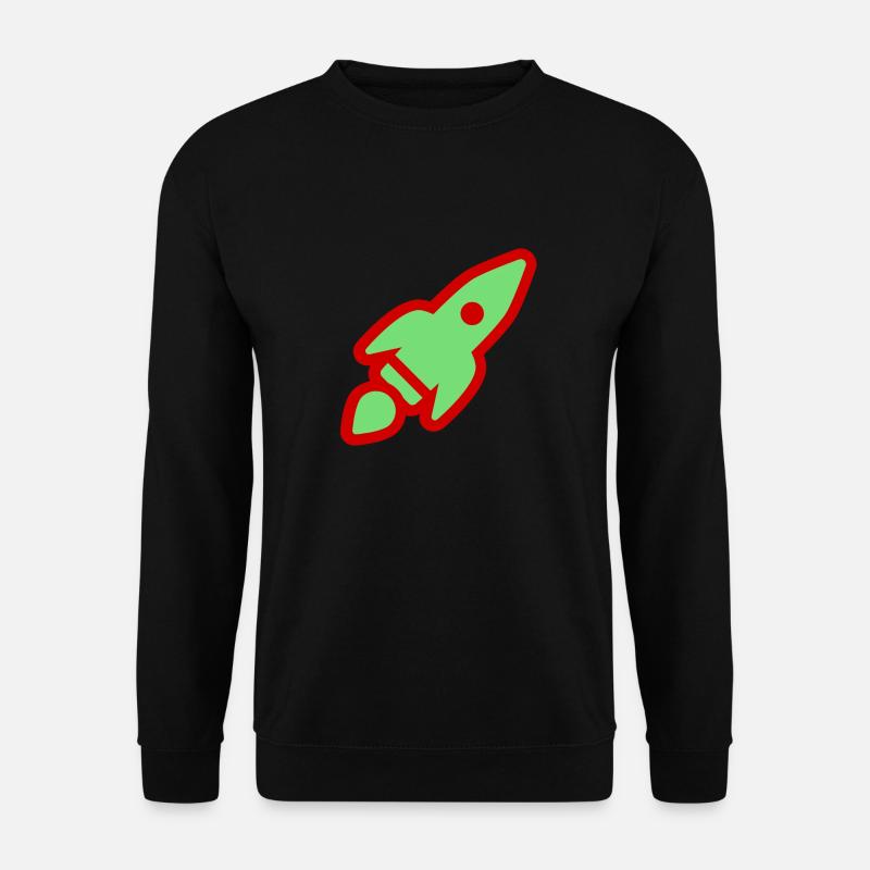 Green rocket - Unisex Sweatshirt - black