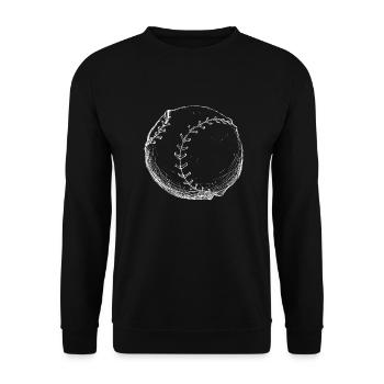 Baseball - Unisex Pullover - Schwarz - Vorne - Alina (178cm) & Michal (187cm)