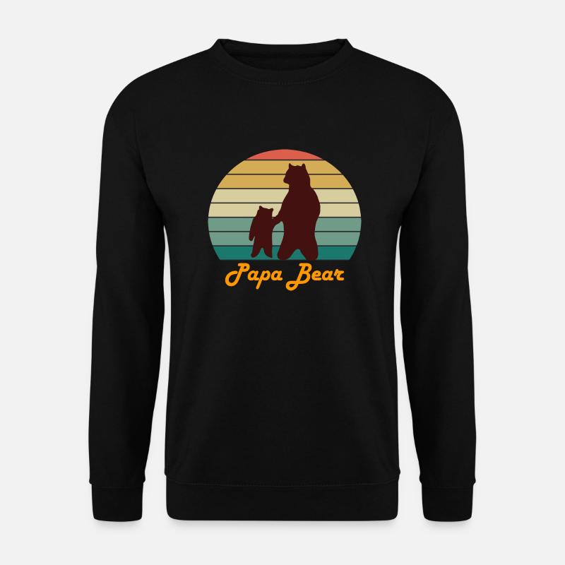 Papa Bear - Unisex Pullover - Schwarz