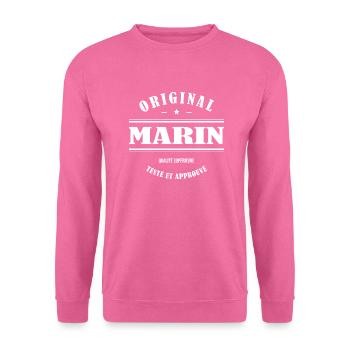 MARIN ORIGINAL - Sweat-shirt Unisexe - rose - Devant