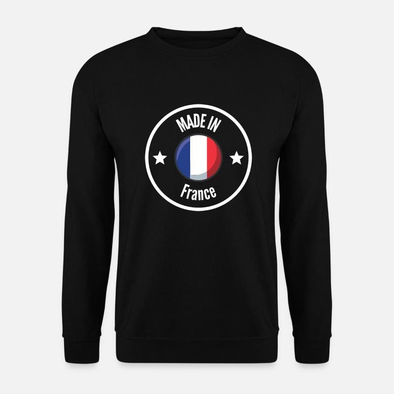 MADE IN FRANCE White - Unisex Pullover - Schwarz